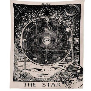 4/$20 NWT Tarot Star Tapestry, Wall Hanging 59 x 59 inch
